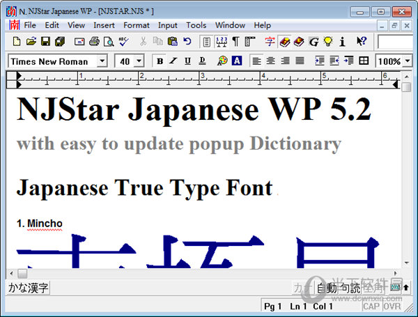 NJStar Japanese WP