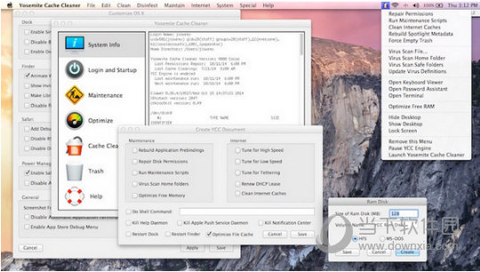 Yosemite Cache Cleaner