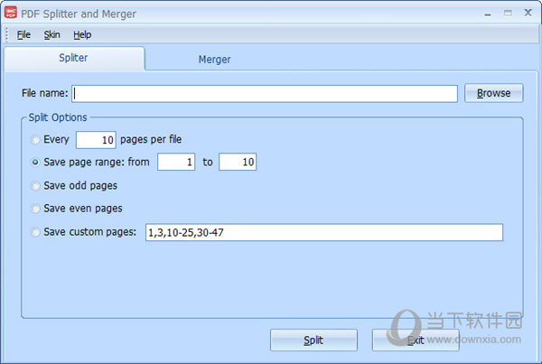 PDF Splitter and Merger