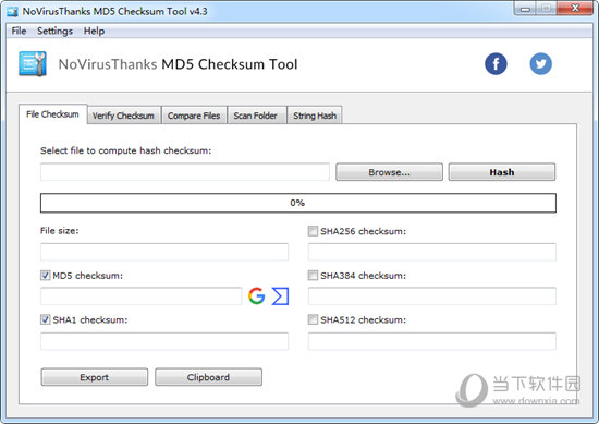 NoVirusThanks MD5 Checksum Tool