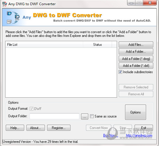 Any DWG to DWF Converter