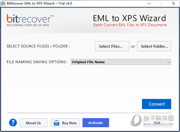 BitRecover EML to XPS Wizard