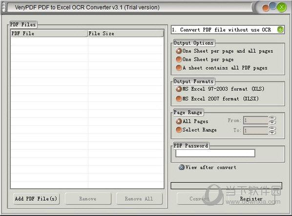 VeryPDF PDF to Excel OCR Converter