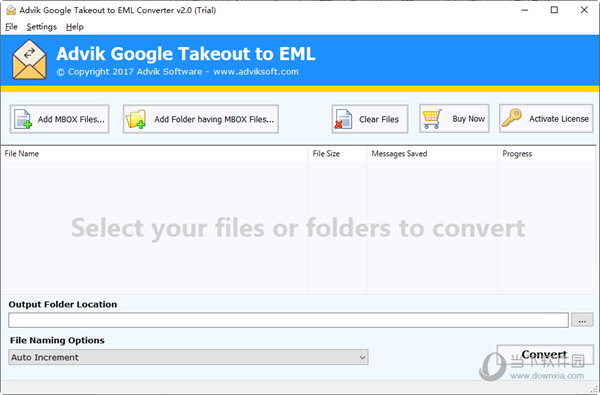 Advik Google Takeout to EML Export