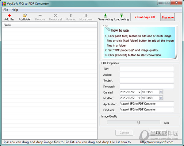 VaySoft JPG to PDF Converter