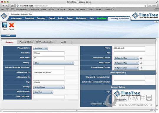 TimeTrex MAC版