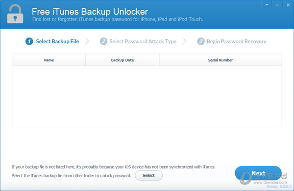 Free iTunes Backup Unlocker