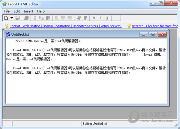 Front HTML Editor