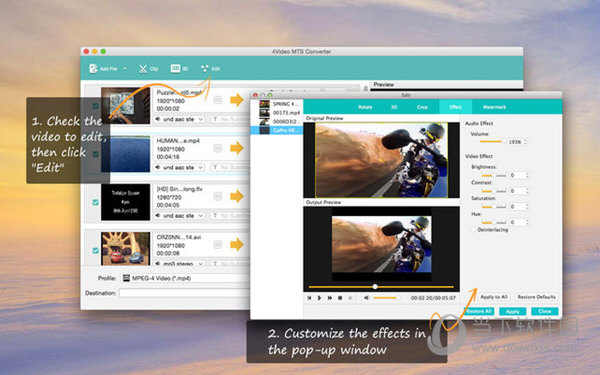 4Video MTS Converter Mac版