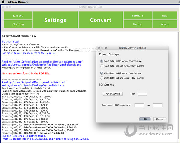 PDF2csv Convert MAC版