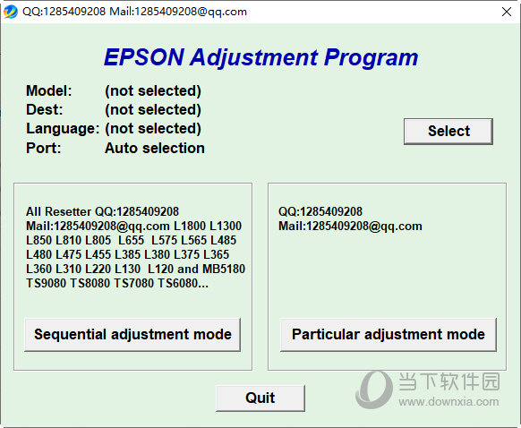 Epson Adjustment Program