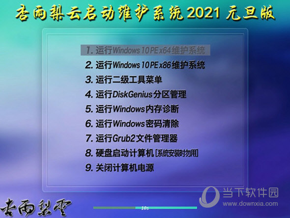 杏雨梨云启动维护系统2021元旦版