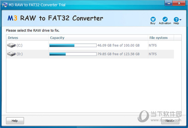 M3 RAW To FAT32 Converter