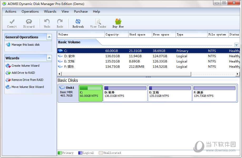 Aomei Dynamic Disk Manager