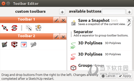 Toolbar Editor