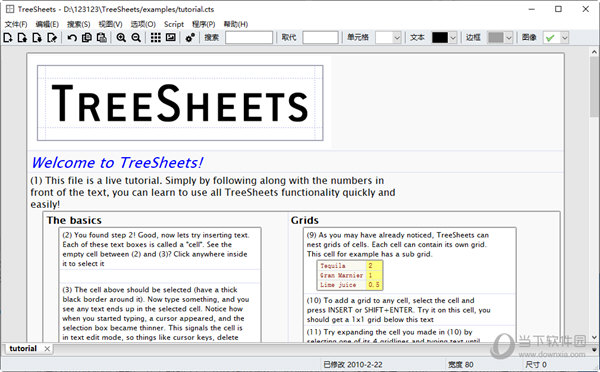 TreeSheets