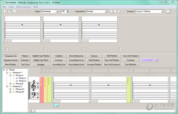 The Palette Melody Composing Tool