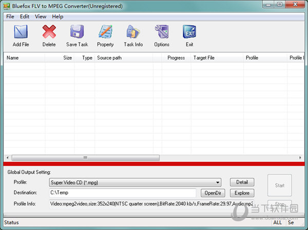 Bluefox FLV to MPEG Converter