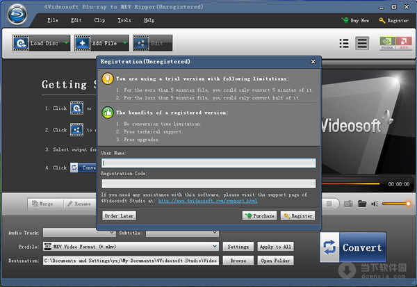 4Videosoft Blu-ray to MKV Ripper