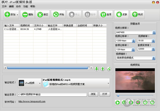 枫叶iPad视频转换器
