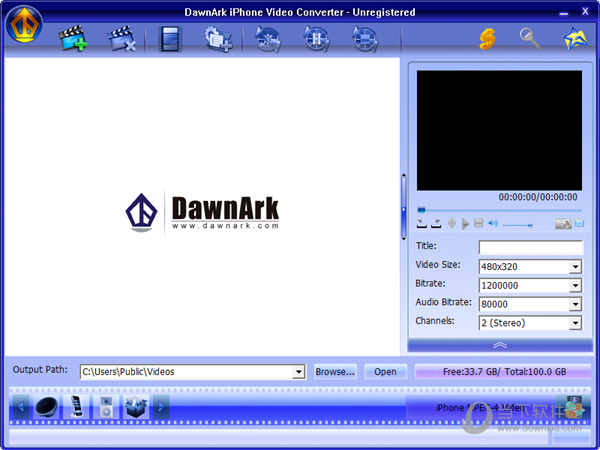 DawnArk iPhone Video Converter