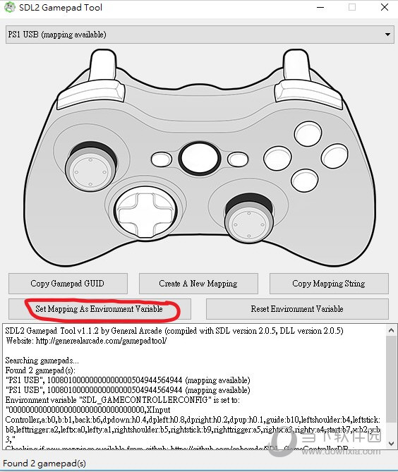 SDL2 Gamepad Tool手柄模拟器