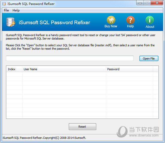 iSumsoft SQL Password Refixer