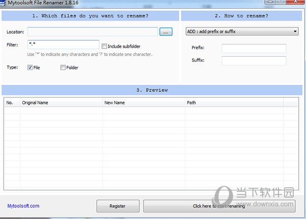 Mytoolsoft File Renamer