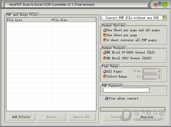 VeryPDF Scan to Excel OCR Converter