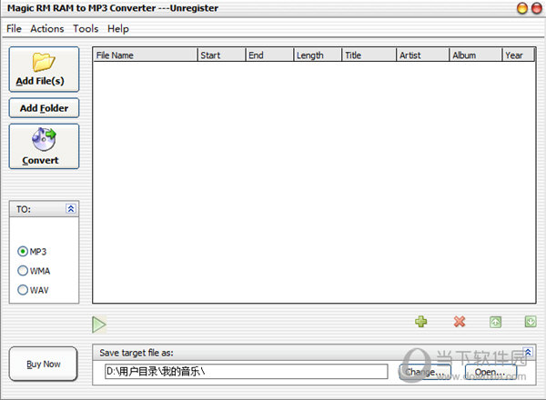 Magic RM RAM to MP3 Converter