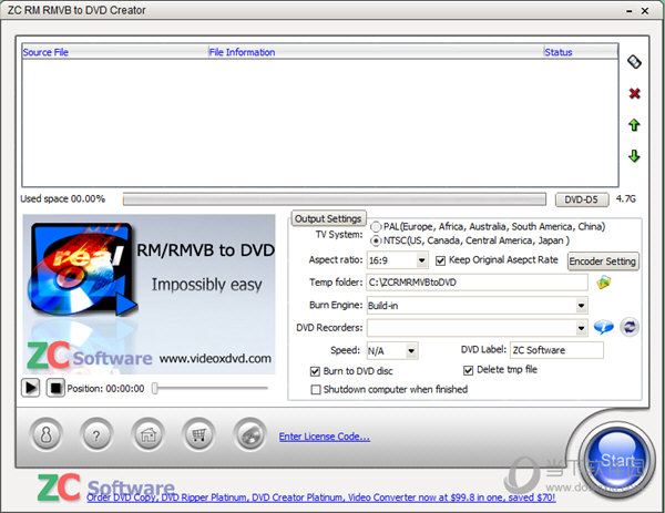 ZC RM RMVB to DVD Creator