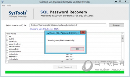 SysTools SQL Password Recovery