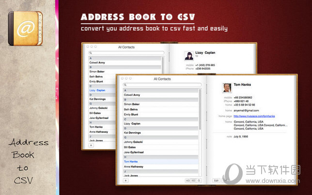 Address Book to CSV MAC版