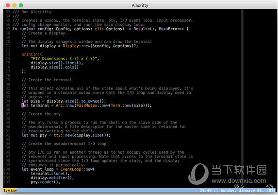 Alacritty Mac版