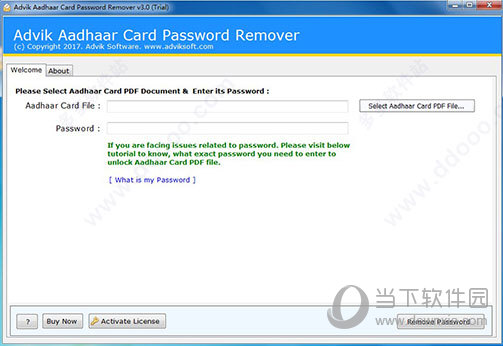 Advik Aadhaar Card Password Remover