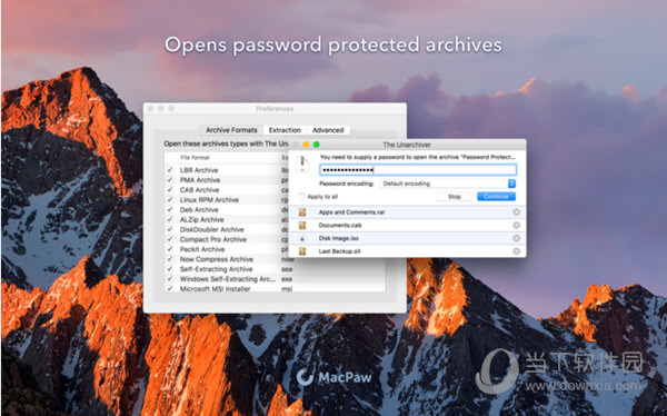 The Unarchiver for mac