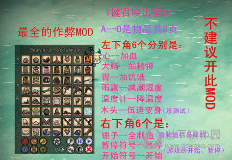 饥荒海难最全作弊mod