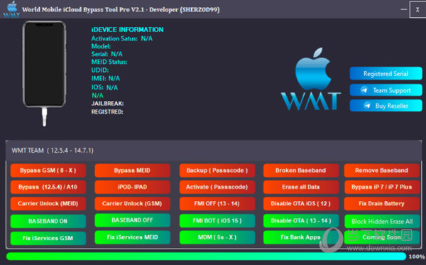 World Mobile绕过iCloud工具