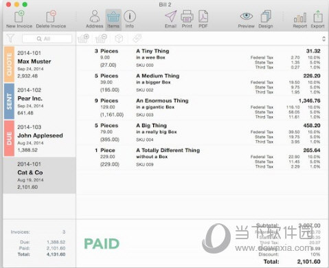 bill for Mac