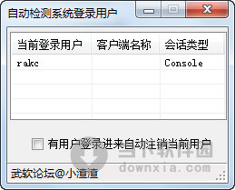 自动检测系统登录用户