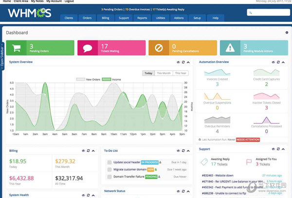 WHMCS7.10.2破解汉化版