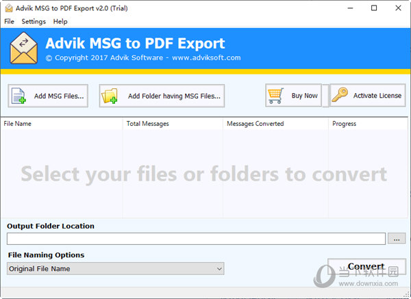 Advik MSG to PDF Export