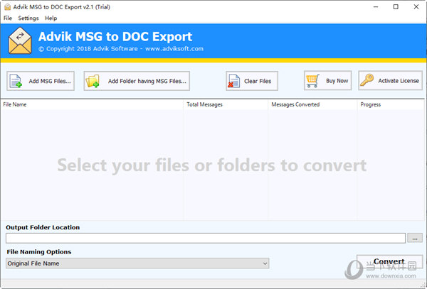 Advik MSG to DOC Export