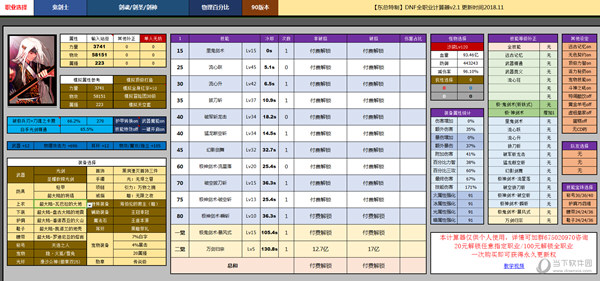 东总DNF全职业计算器下载