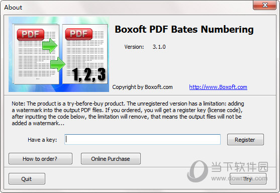 Boxoft PDF Bates Numbering