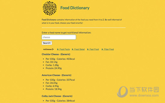 Food Dictionary