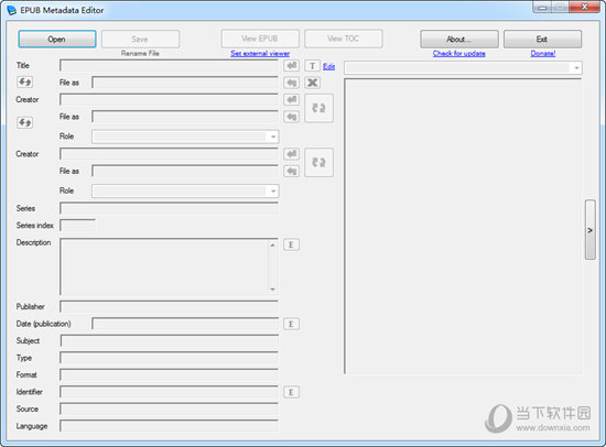 EPub Metadata Editor