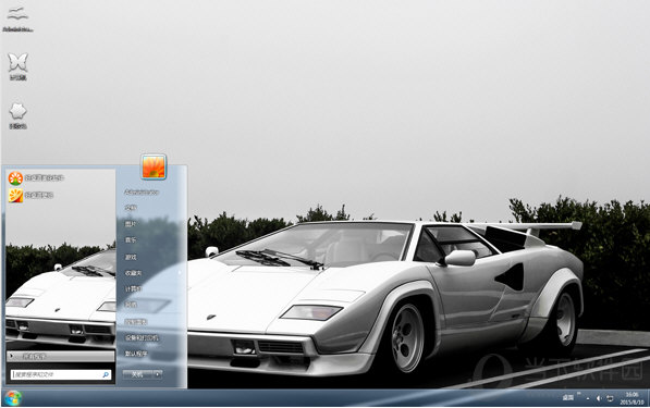 兰博基尼康塔什win7主题