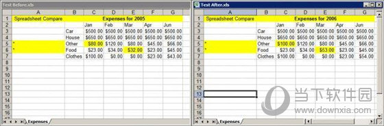 Spreadsheet Compare