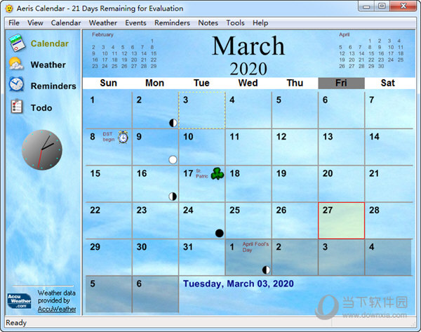 Aeris Calendar